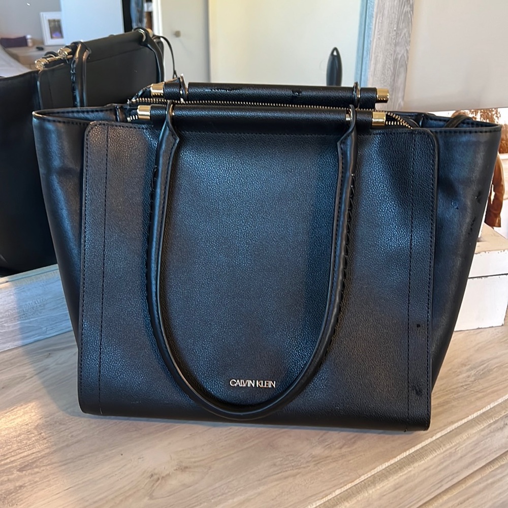Calvin Klein Black Large Tote Bag